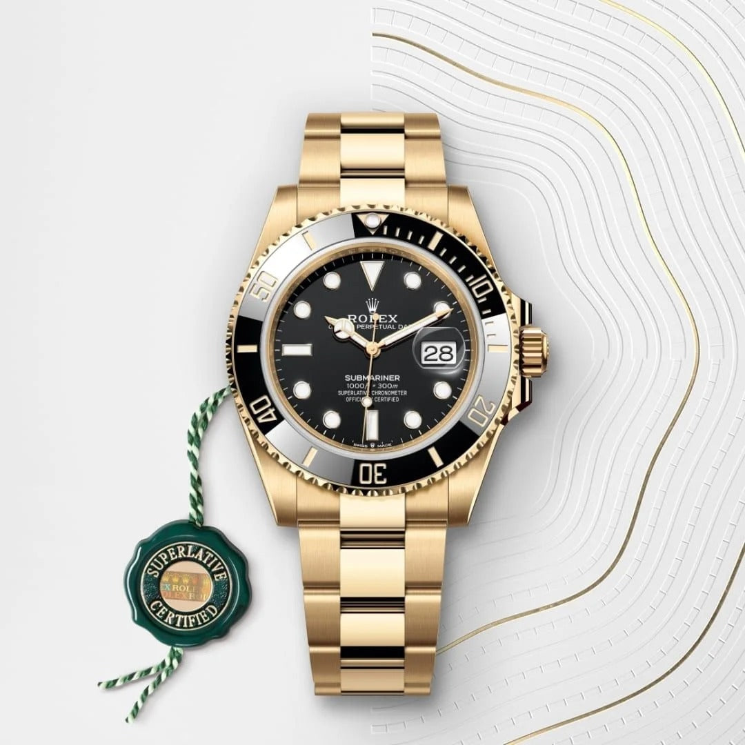 Rolex Submariner Date Oyster, 41 mm, yellow gold