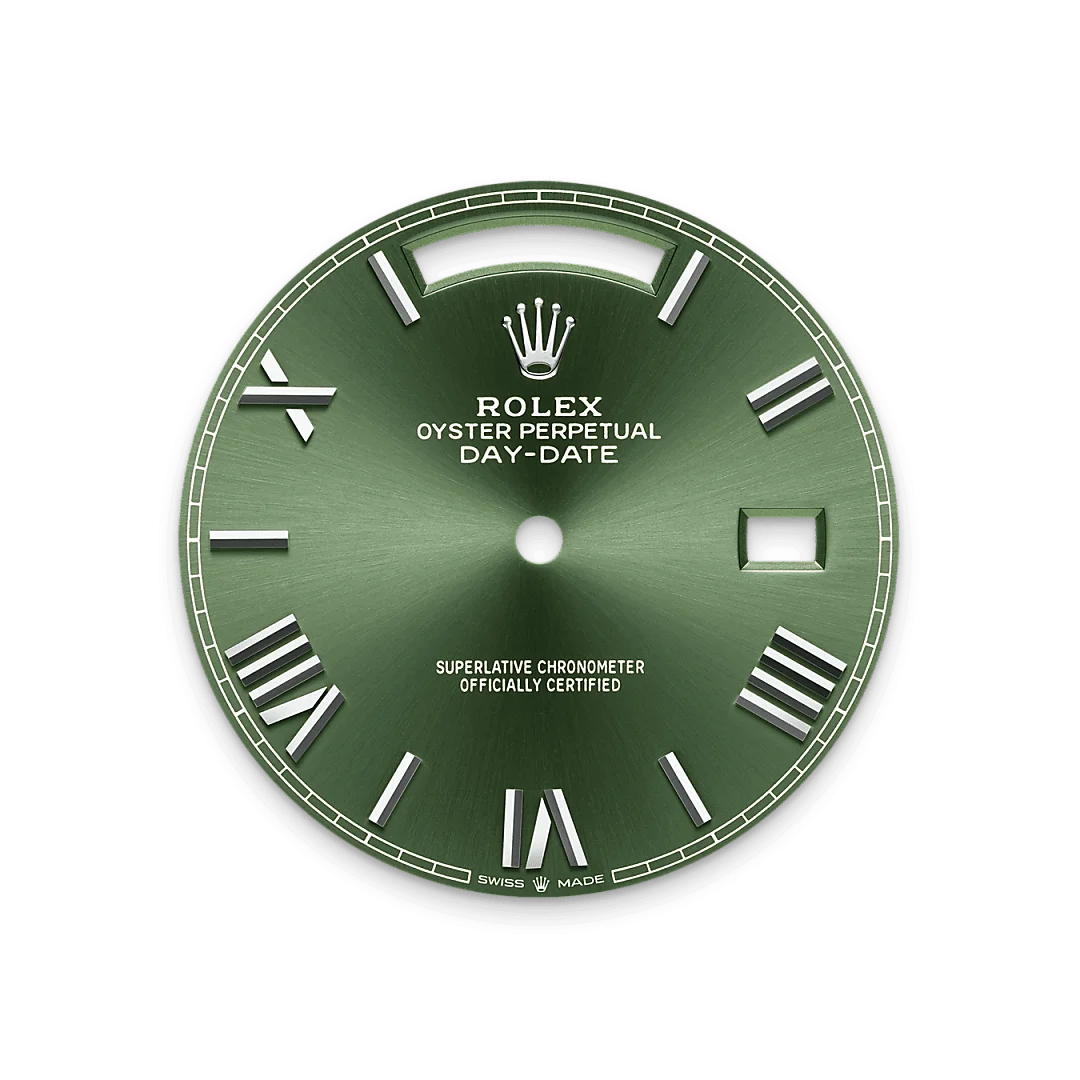Rolex Day-Date 40 Oyster, 40 mm, white gold Green