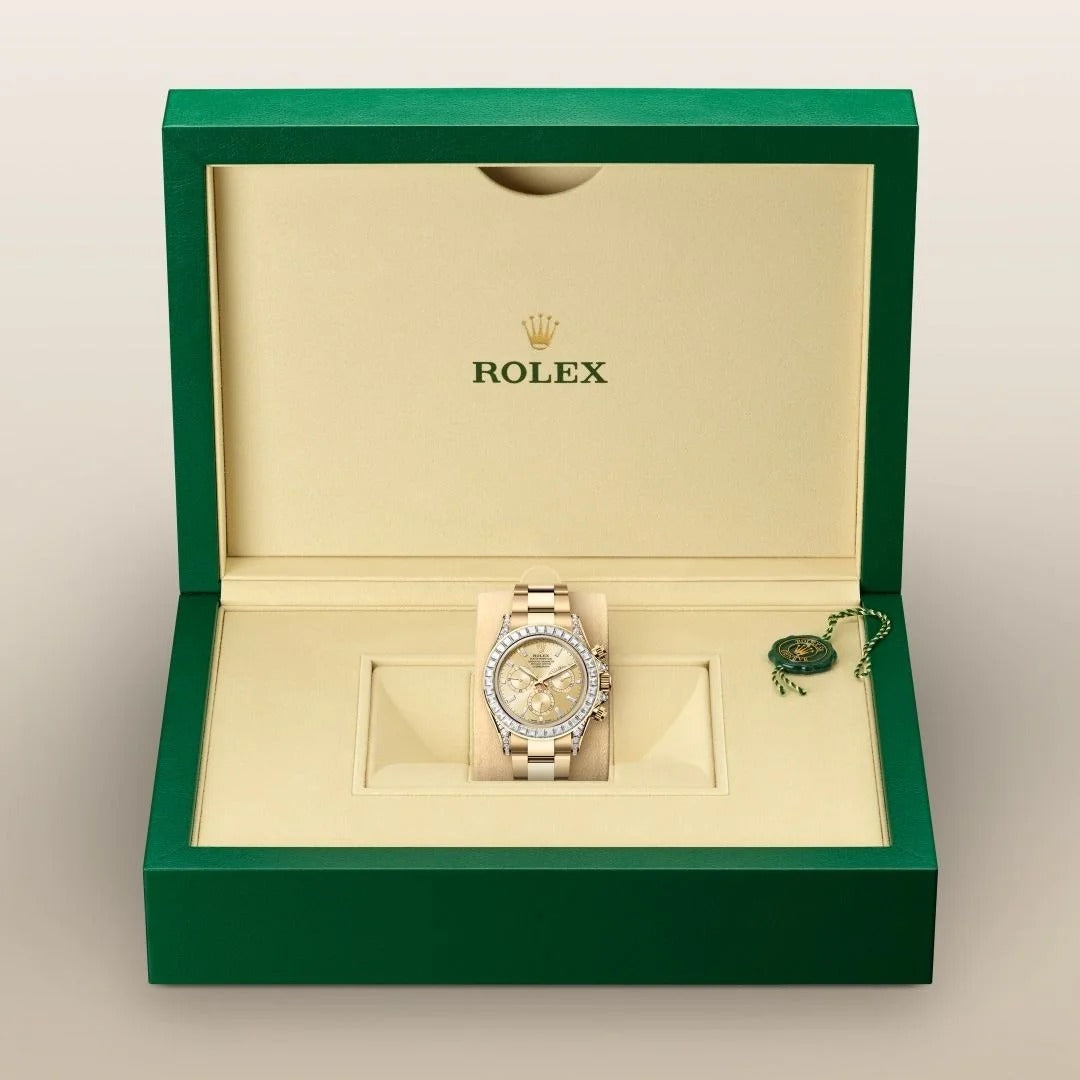 Rolex Cosmograph Daytona Oyster, 40 mm, yellow gold and diamonds