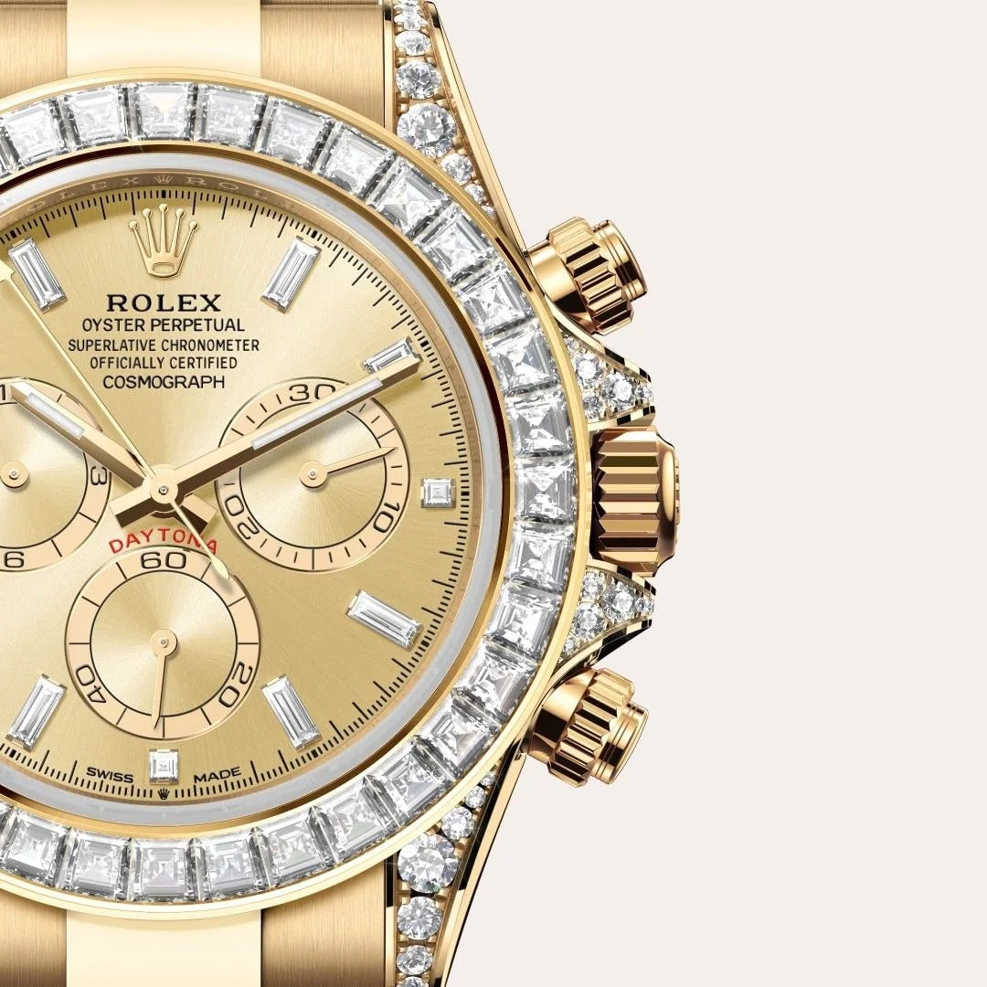Rolex Cosmograph Daytona Oyster, 40 mm, yellow gold and diamonds
