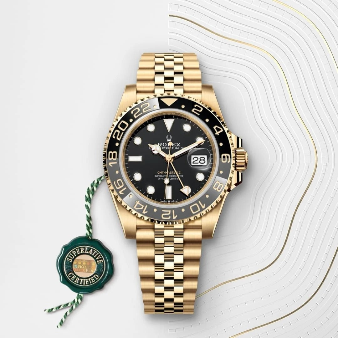 Rolex GMT-Master II Oyster, 40 mm, yellow gold
