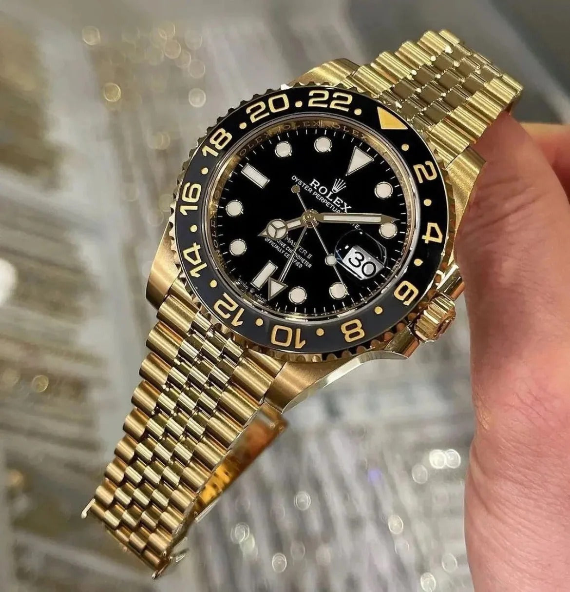 Rolex GMT-Master II Oyster, 40 mm, yellow gold