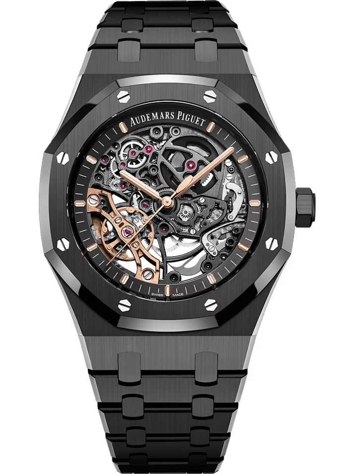 AP Royal Oak Double Balance Wheel Openworked (Black)