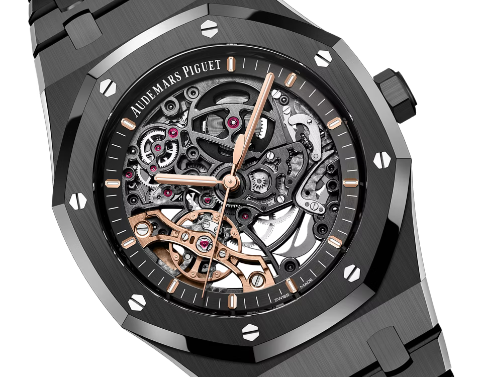 AP Royal Oak Double Balance Wheel Openworked (Black)